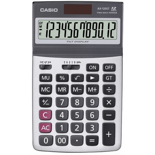 Casio Hesap Makinesi Masa Tipi AX-120ST  12 Hane