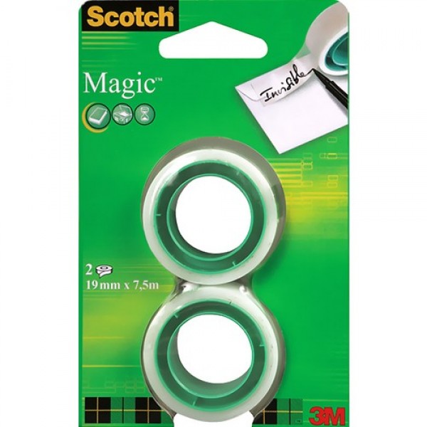 Scotch Magic Bant 2'li yedek 19 mm x 7.5 m