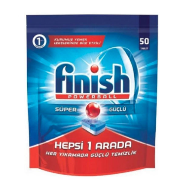 Finish Hepsi Bir Arada Bulaşık Makinesi Deterjanı 50'li Tablet