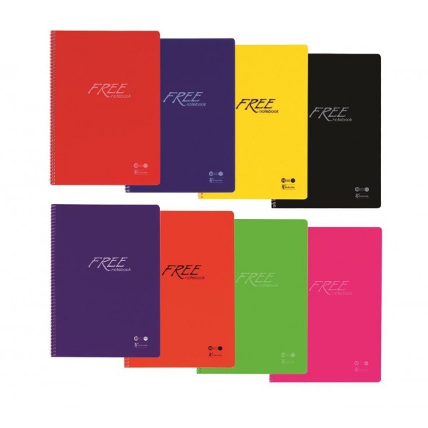 Keskin Free PP Kapak Defter A4 80 Yp Kareli