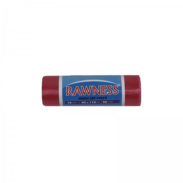 Rawness 80x110 Jumbo Boy Çöp Poşeti 350 GR Kırmızı