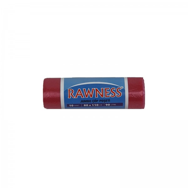 Rawness 80x110 Jumbo Boy Çöp Poşeti 350 Gr Kırmızı