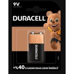 Duracell Alkalin Pil  9V Tekli