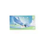 Haspet Mavi Nitril Muayene Eldiveni Pudrasız 100 Adet Beyaz - Medium