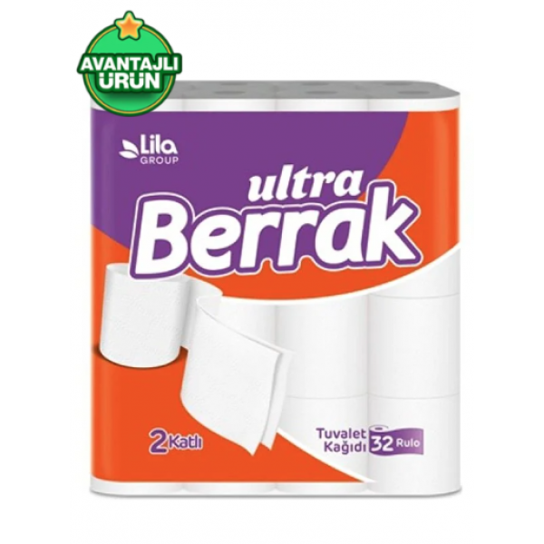 Berrak Tuvalet Kağıdı 32 Li - 2 Katlı