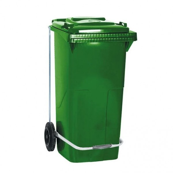 Ceymop Konteyner Çöp Kovası 120 Litre Yeşil Pedallı