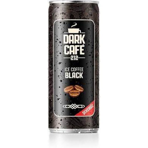 Dark Cafe Ice Coffee Şekersiz 250 Ml X 12 Adet