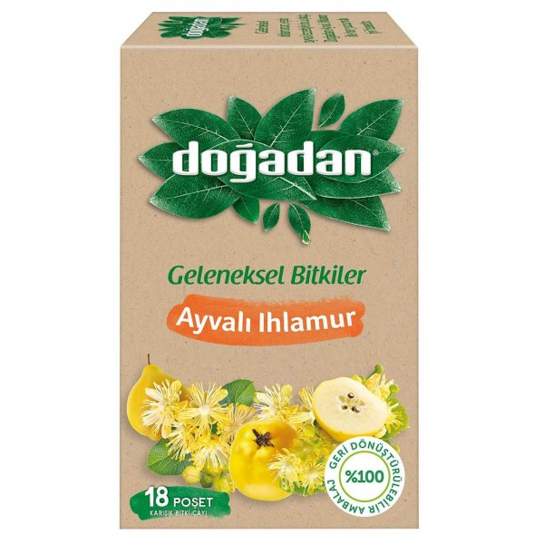 Doğadan Bardak Poşet Çay Ihlamur Ayvalı 2 G X 20 Adet