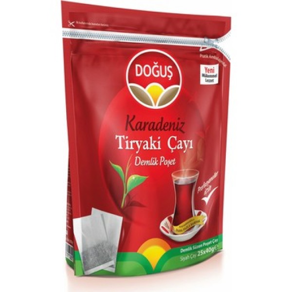 Doğuş Karadeniz Tiryaki Demlik Poşet Çay 25x40 GR
