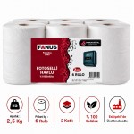 Fanus Hareketli Havlu 2,5 Kg - 6 Rulo (Süper Ekonomik)