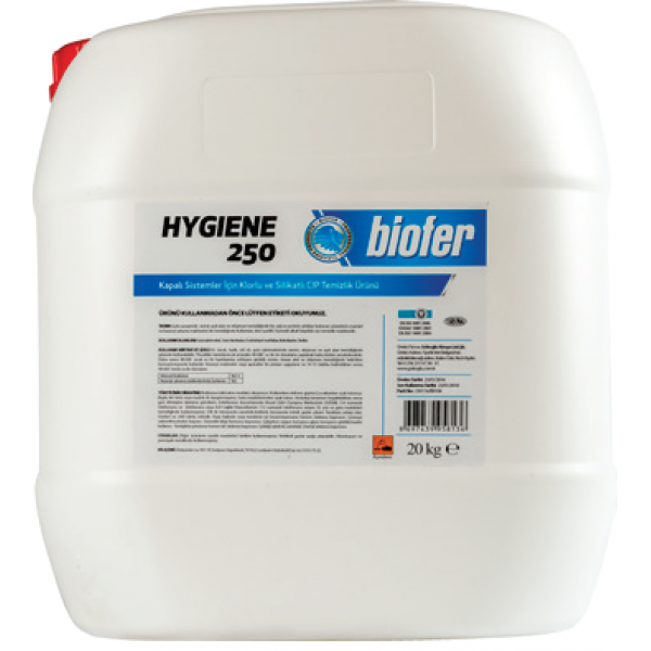 Biofer 20 Kg Hygiene 250 Kapalı Sistemler İçin Klorlu Ve Silikatlı Ayak Dezenfektanı