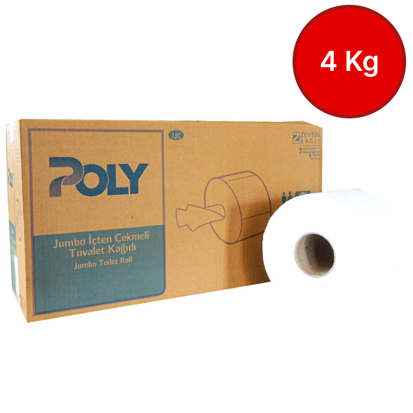 Poly Mini İçten Çekmeli Tuvalet Kağıdı 4 Kg 12 Rulo