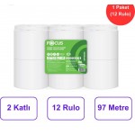 Focus Optımum Mini Jumbo Tuvalet Kağıdı 12 Rulo - 97 Mt