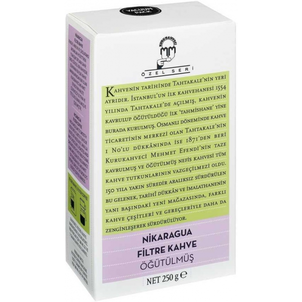 Kurukahveci Mehmet Efendi Nicaragua Filtre Kahve 250 Gr