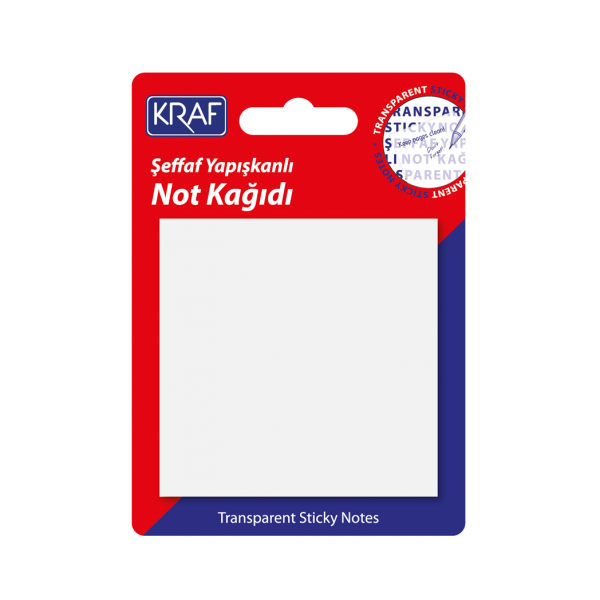 Kraf Yapışkanlı Şeffaf Not Kağıdı 76X76 50 YP