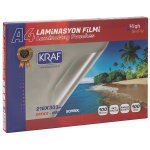 Kraf Laminasyon Filmi Parlak A4 100 Mic. 100'lü