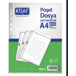 Kraf Poşet Dosya A4  Eco 100 lü Paket