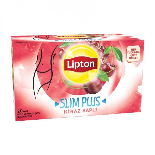 Lipton Bardak Poşet Çay Slim Plus Kirazlı 1.8 G X 20 Adet