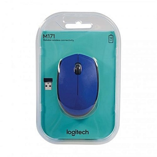 Logitech M171 Kablosuz Mavi Mouse