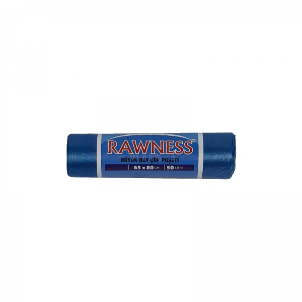 Rawness 65x80 Büyük Boy Çöp Poşeti 150 GR Mavi