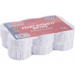 Kraf Motex Etiket 12x21 mm Beyaz Çizgili