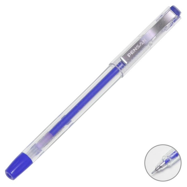 Pensan Tükenmez Kalem My-King Jel Metal Klips 0.5 MM Mavi 6405