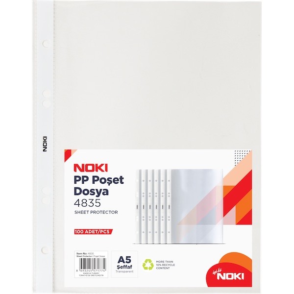 Noki A5 Poşet Dosya 100'lü Paket