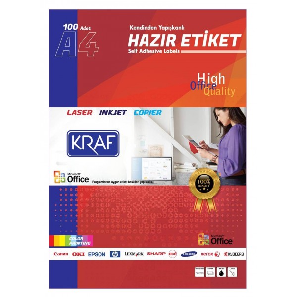 Kraf Laser Etiket KF-2014 99.1 X 38.1 mm