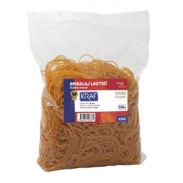 Kraf Ambalaj Lastiği %100 Kauçuk 500 GR 950G