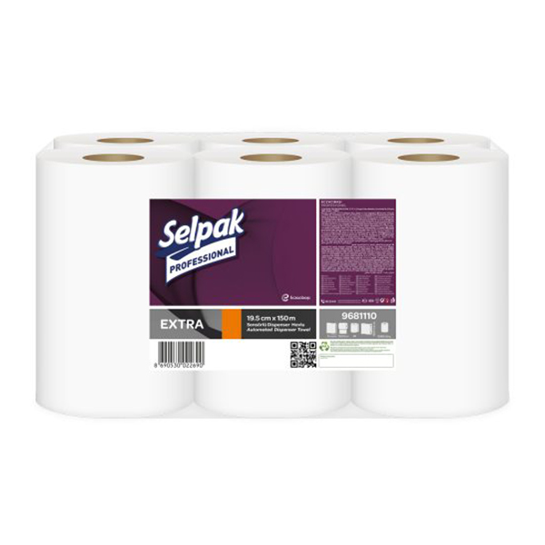 Selpak Professional Sensörlü Havlu 19.5 Cm -150 Mt 6 Kg / 6 Paket