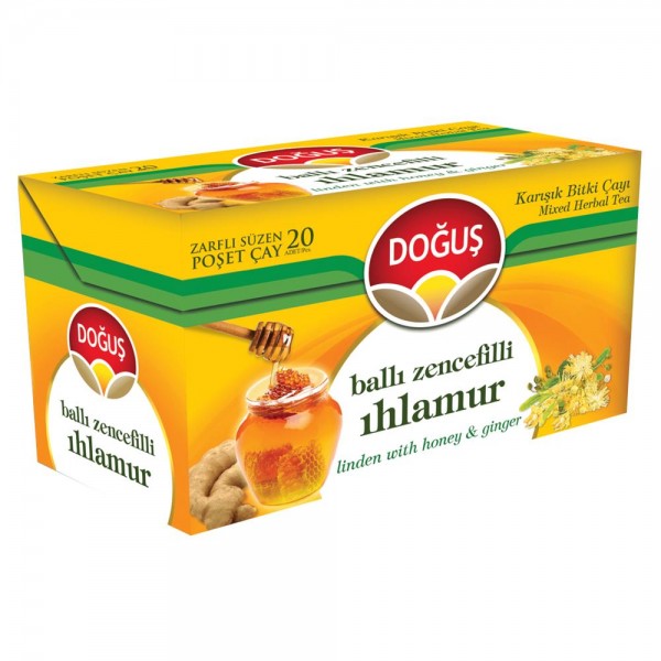 Doğuş Bardak Poşet Çay Ihlamur Ballı Zencefilli 1.6 G X 20 Adet