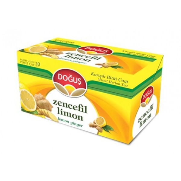 Doğuş Bardak Poşet Zencefil Limon Bitki Çayı 20x2 Gr