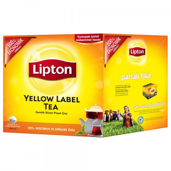 Lipton Yellow Label Demlik Poşet Çay 3.2 G X 500 Adet - Kutu
