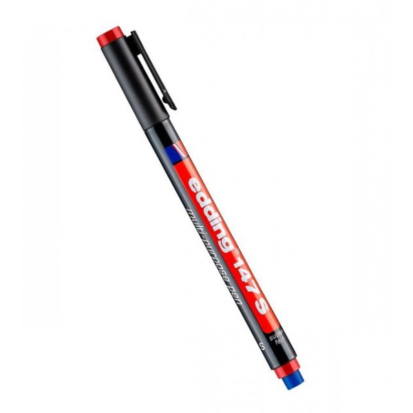Edding Asetat Kalemi E-147S Kırmızı