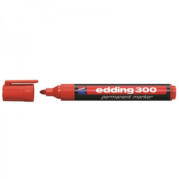 Edding Permanent Markör E300 Kırmızı