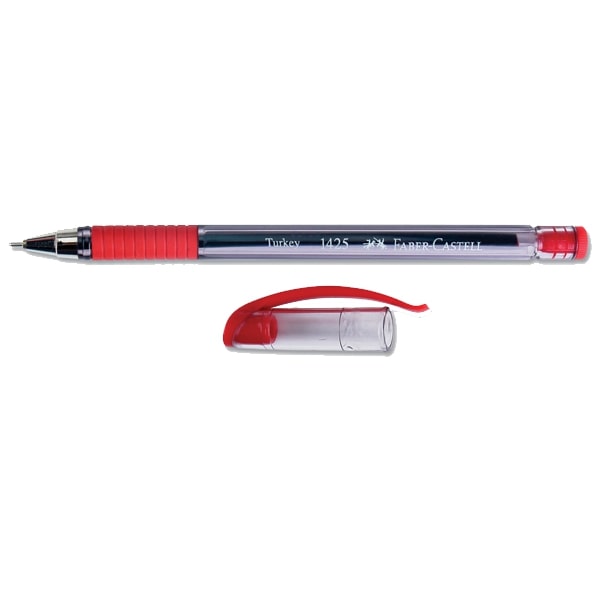 Faber-Castell Tükenmez Kalem 0.7 mm 1425 İğne Uç Kırmızı