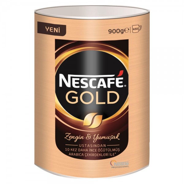 Nescafe Gold Kahve Teneke Kutu 900 G