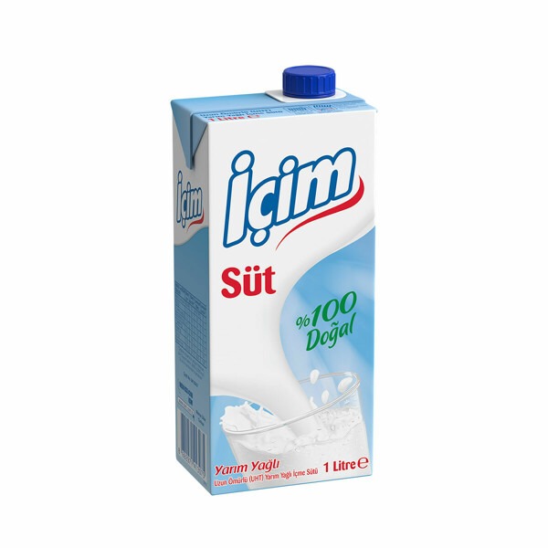 İçim Süt Yarım Yağlı 1 LT