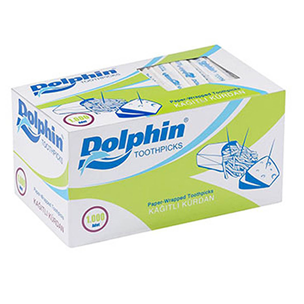 Dolphin Kağıtlı Kürdan 1000 Adet