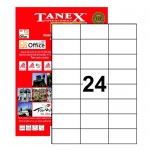 Tanex Tw-2037 Yazıcı Etiketi 70 X 37 Mm 2.400 Adet - Beyaz