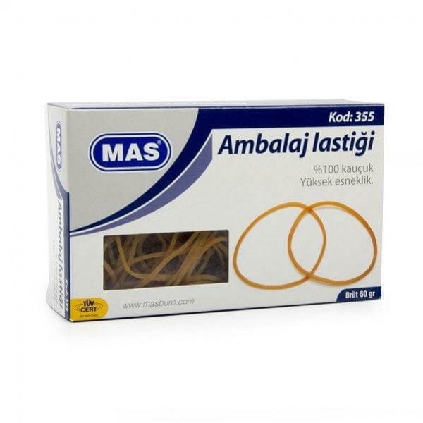 Mas 355 Midi Ambalaj Lastiği %100 Kauçuk 50 Gr. Kutu