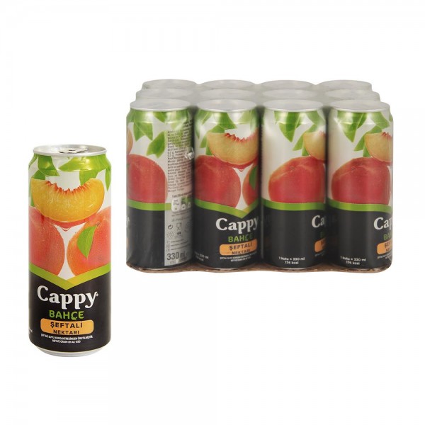 Cappy Meyve Suyu Şeftali Aromalı 250 ml X 12 Adet