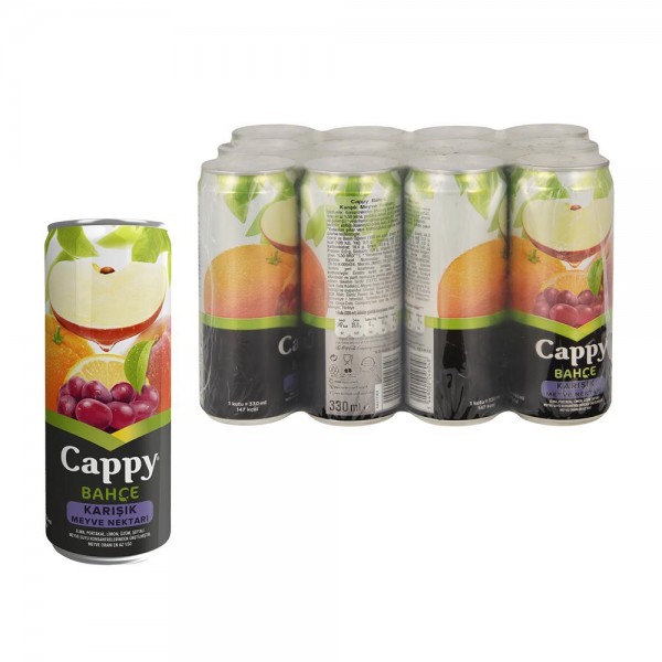 Cappy Meyve Suyu Karışık Meyve Aromalİ 250 ml X 12 Adet