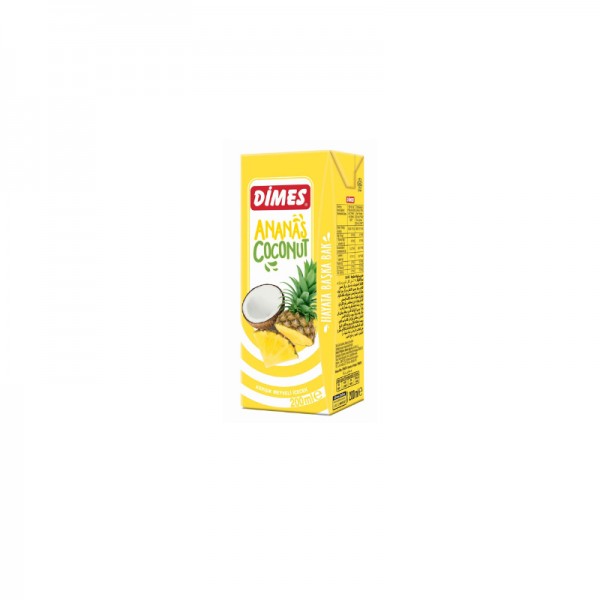 Dimes Ananas ve Hindistan Cevizli Nektarı 200 ml x 27 Adet