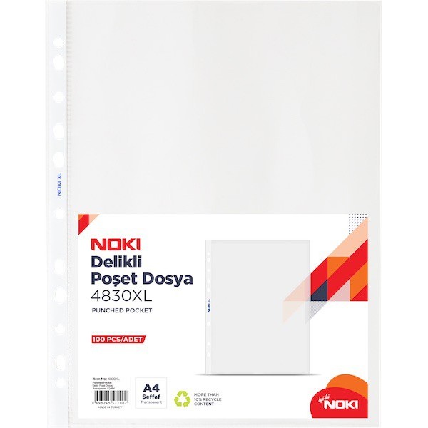 Noki A4 XL Poşet Dosya 100'lü