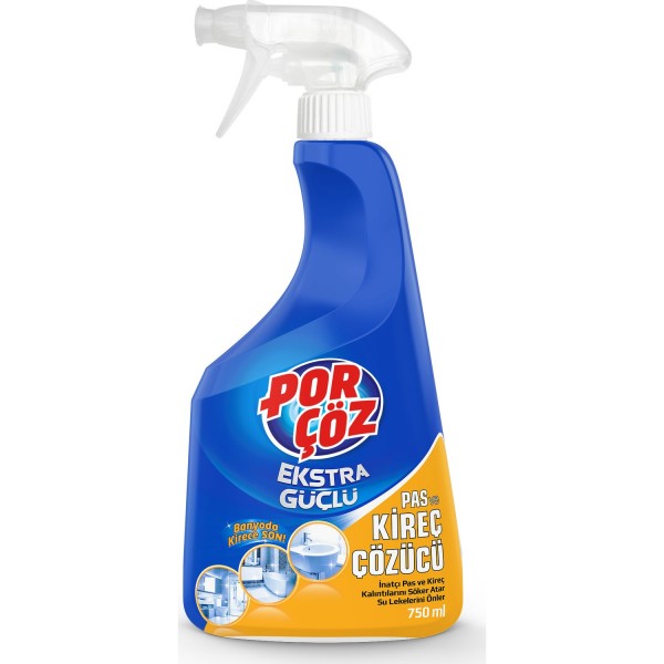 Porçöz Pas ve Kireç Çözücü 750 ML Sprey