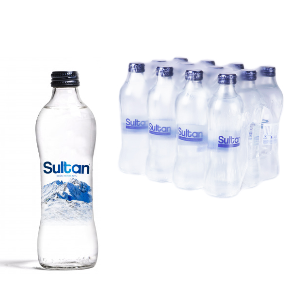 Sultan Su Cam Şişe 330 Ml X 12 Adet