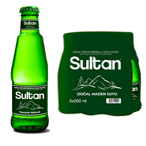 Sultan Sade Maden Suyu 200 ML x 6 Adet (Tanışma Fiyatı)