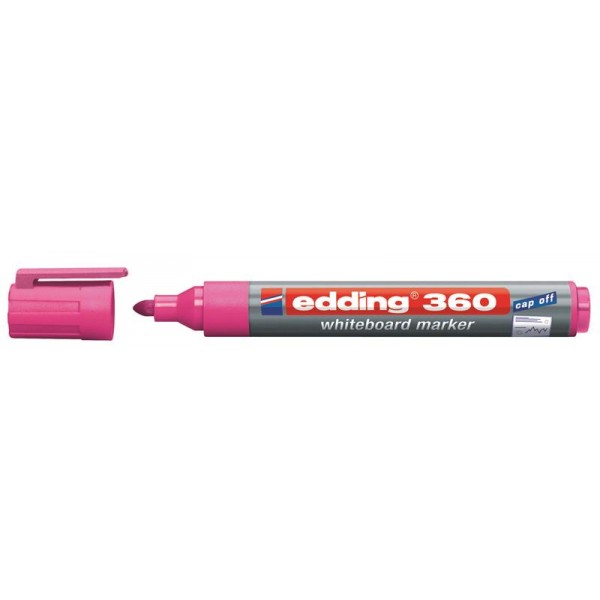 Edding Beyaz Tahta Kalemi Cap-off E-360 Pembe