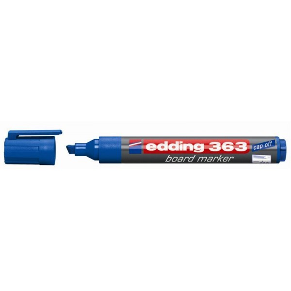 Edding Beyaz Tahta Kalemi E363 Kesik Uçlu Mavi